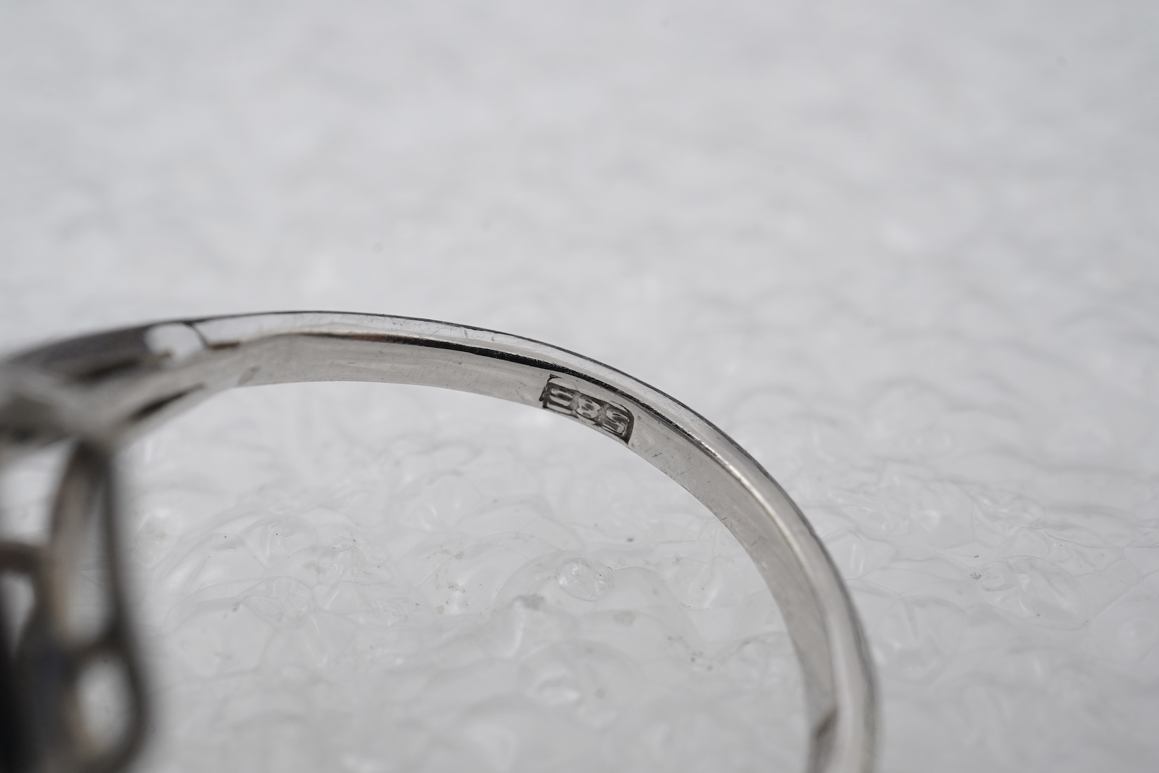 A sapphire and diamond ring